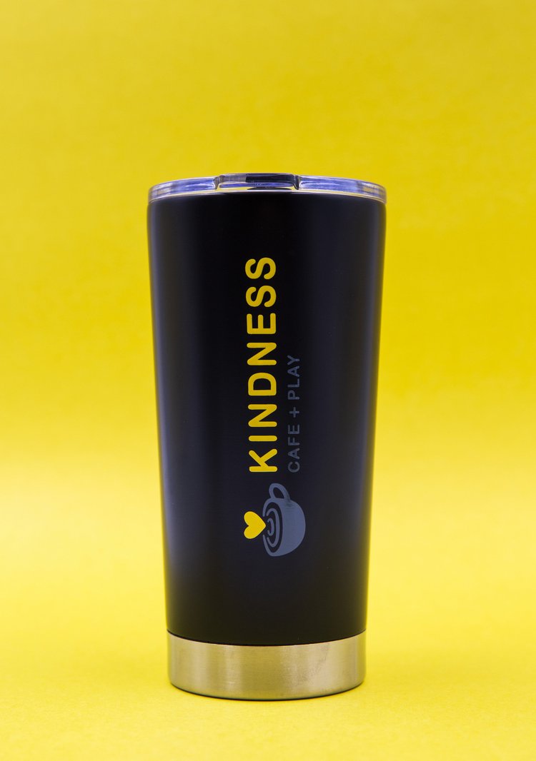 Black Kindness travel mug