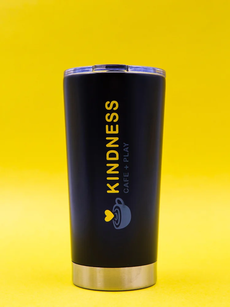 Black Kindness travel mug