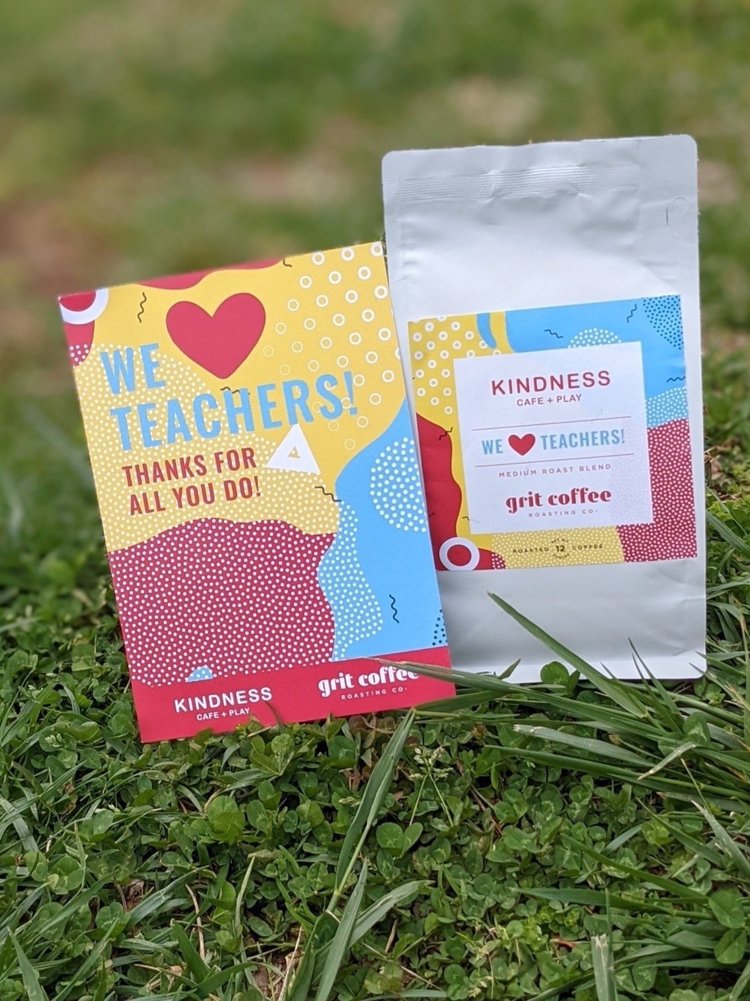 Kindness coffee and card for teachers