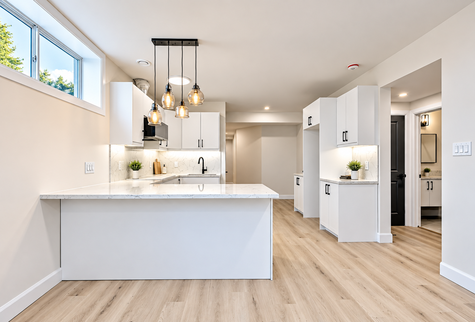 Skyline Home Builders basement renovation