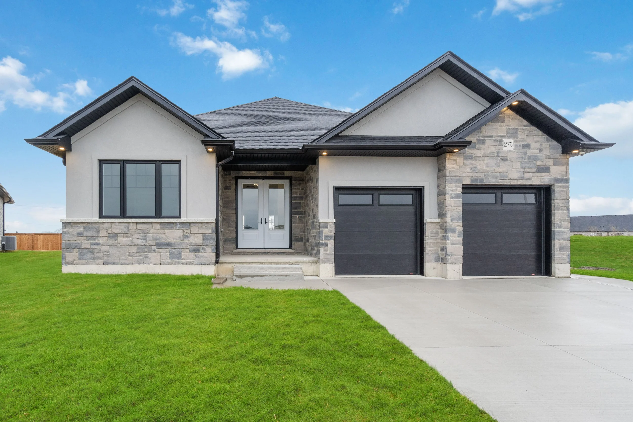 Custom home exterior