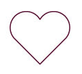 Line illustration of a heart