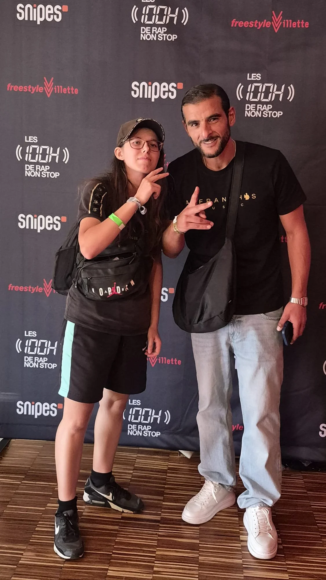 Océane avec Fianso aux 100 Heures de Rap Non Stop