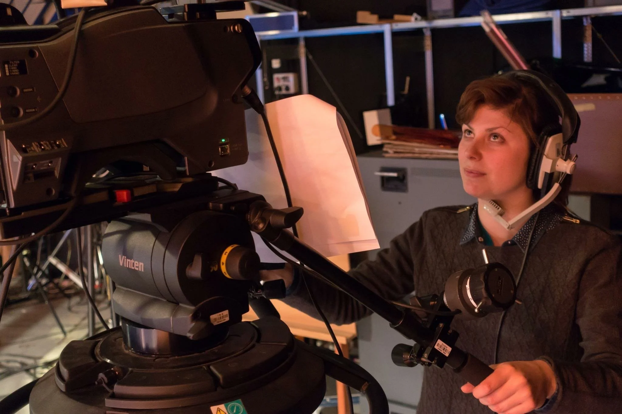 Tournage avec une caméra professionnelle pour le MediaLab