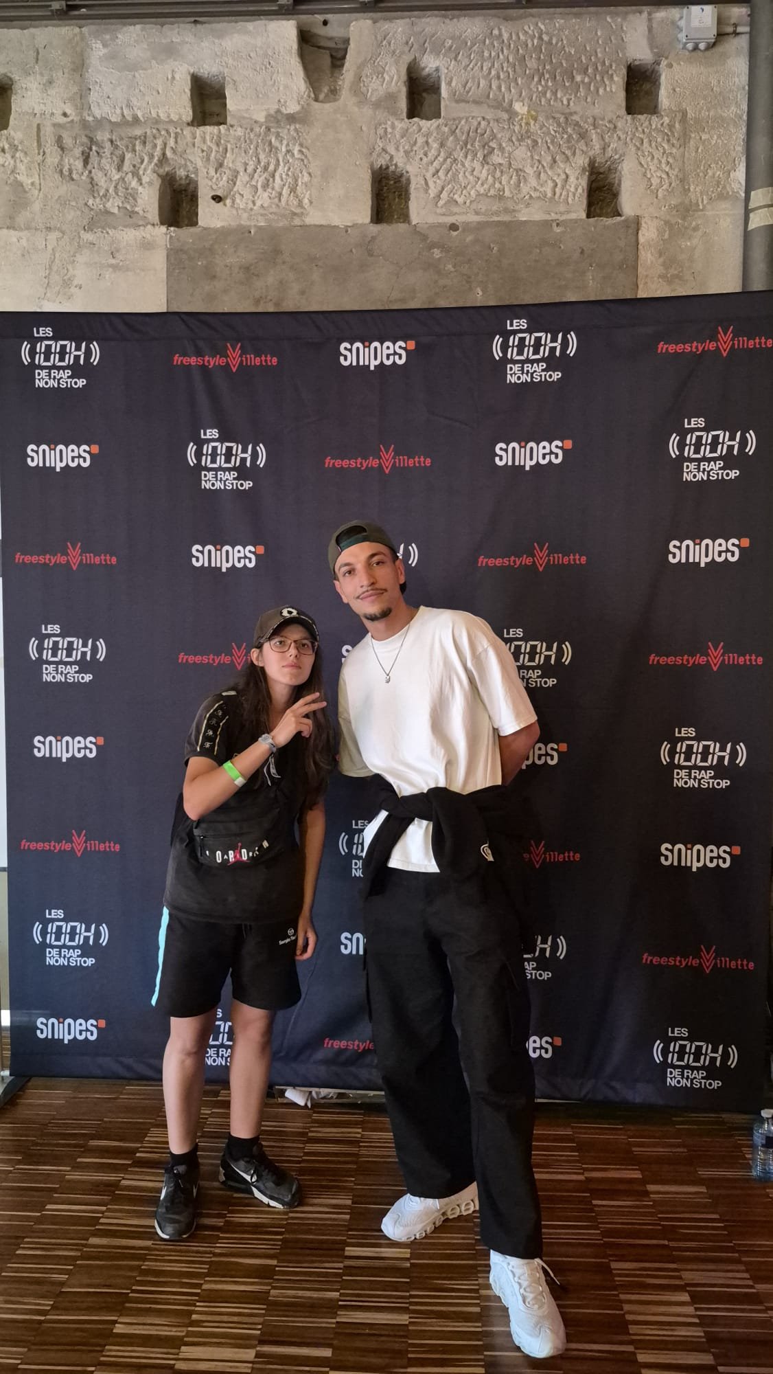 Océane avec Youssef Swatt's aux 100 Heures de Rap Non Stop