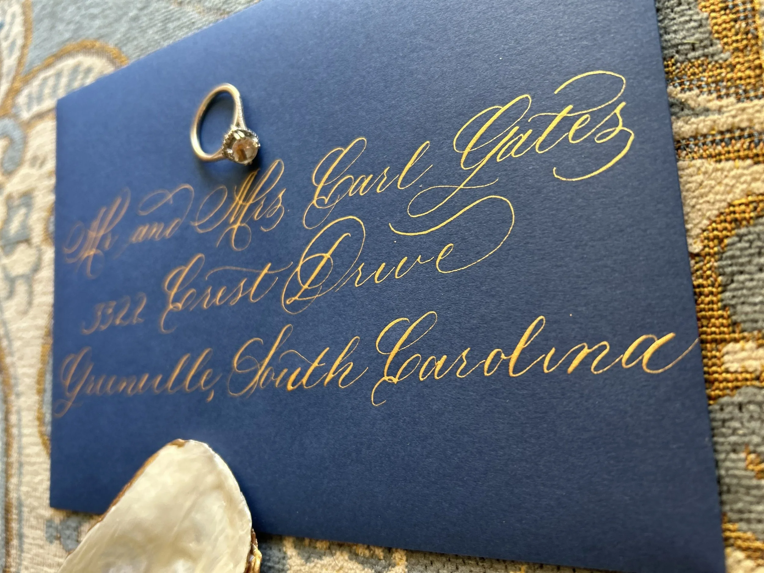 Envelope w/ Gold Ink