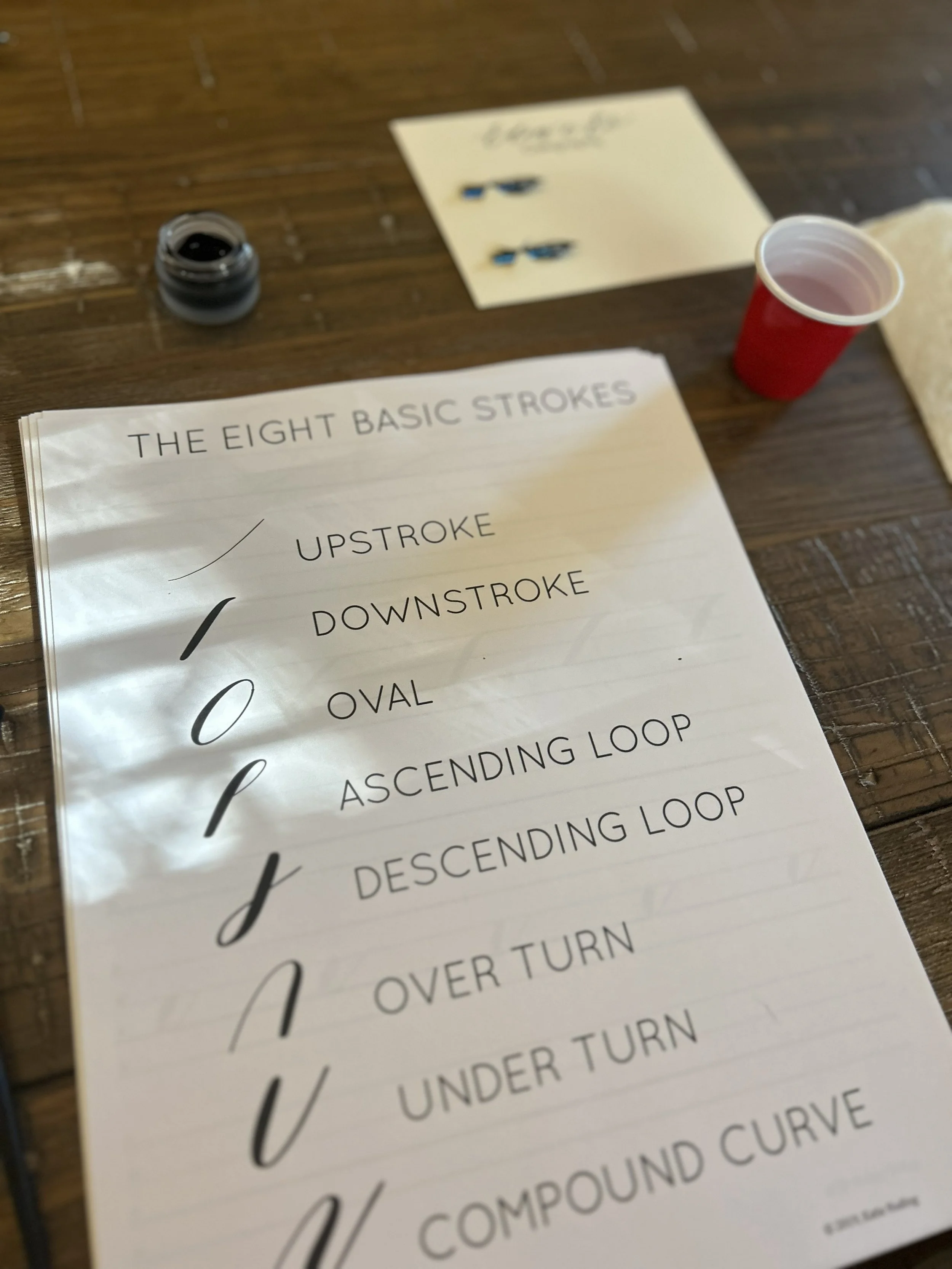 Calligraphy class