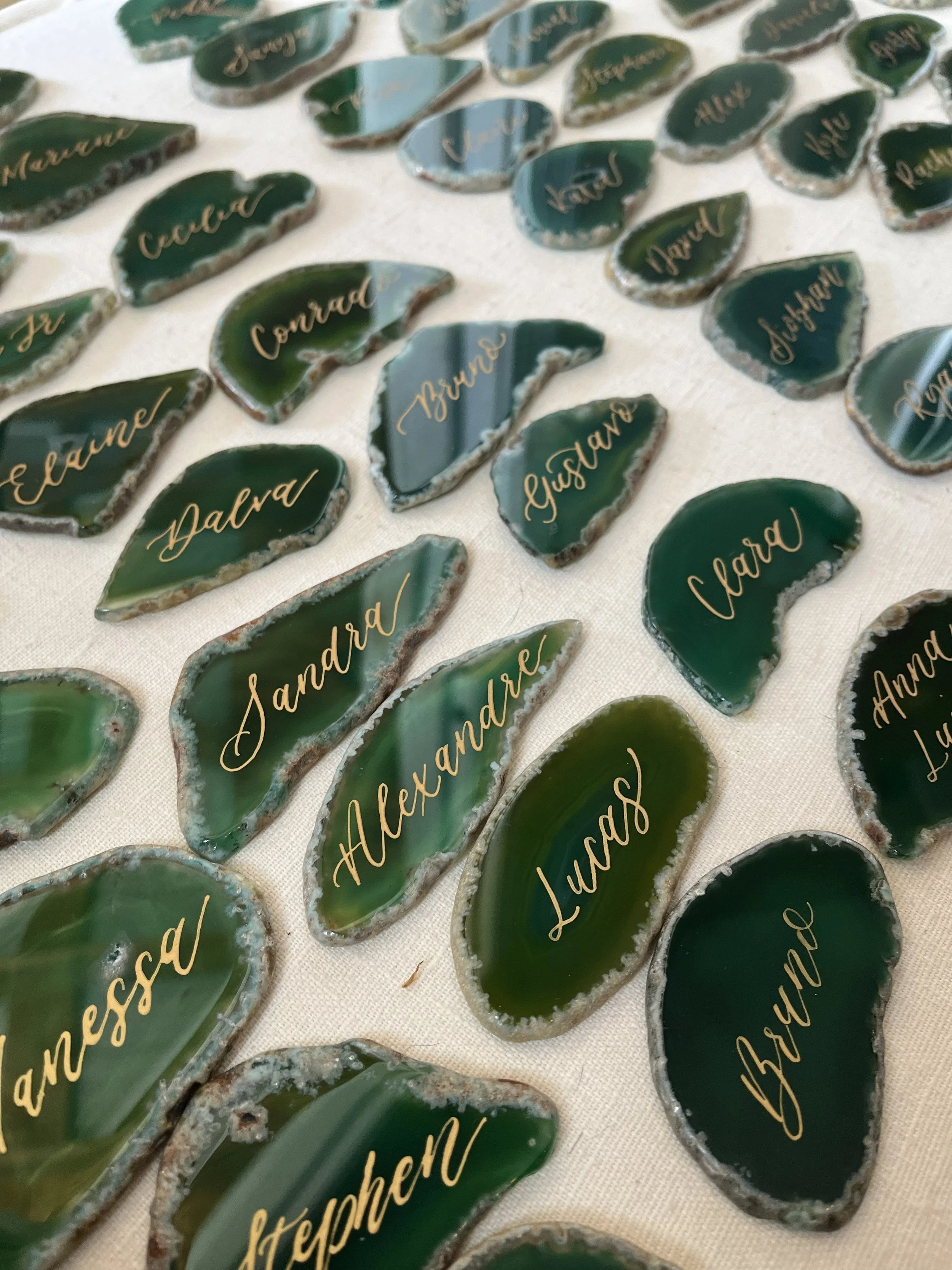 Agate Place Cards
