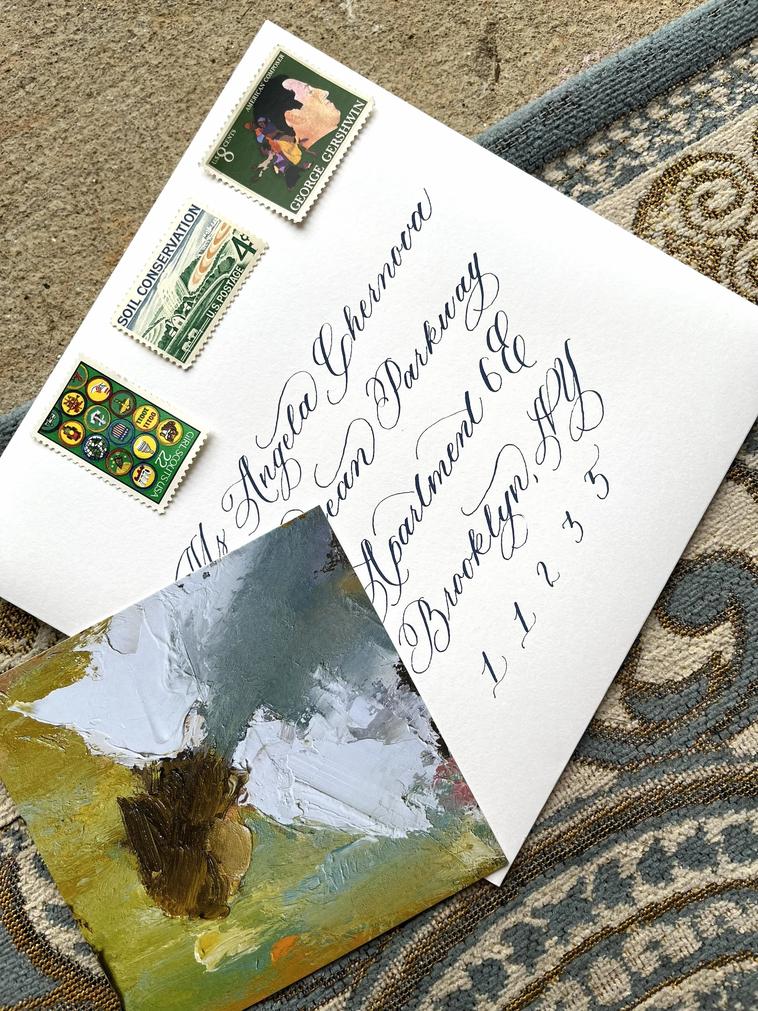 Envelope calligraphy