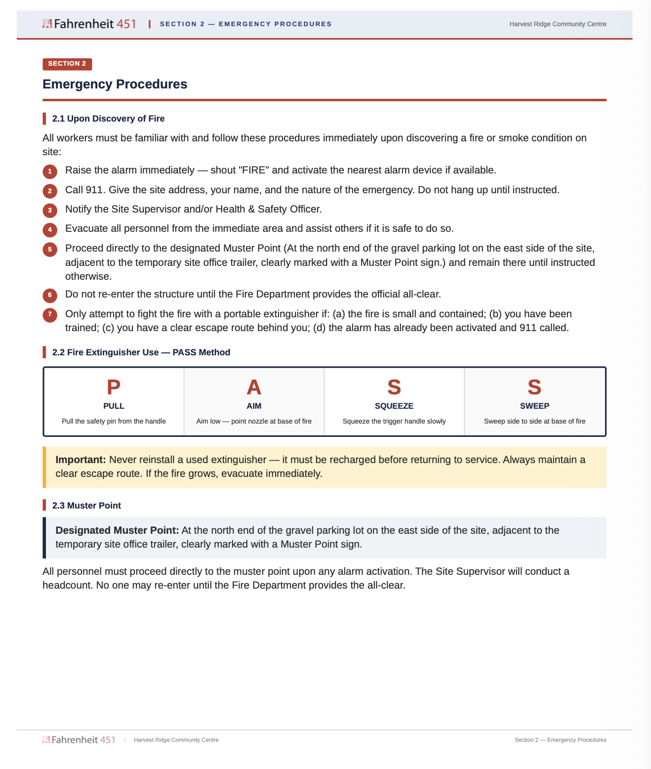 Emergency Procedures