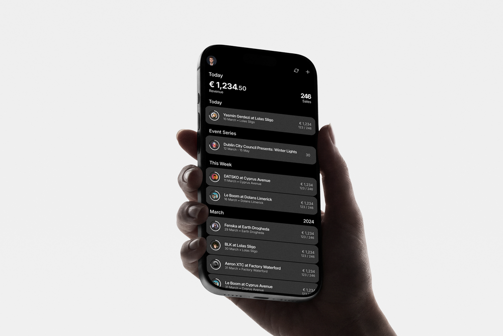 The Scope Companion app showing today's sales on a phone
