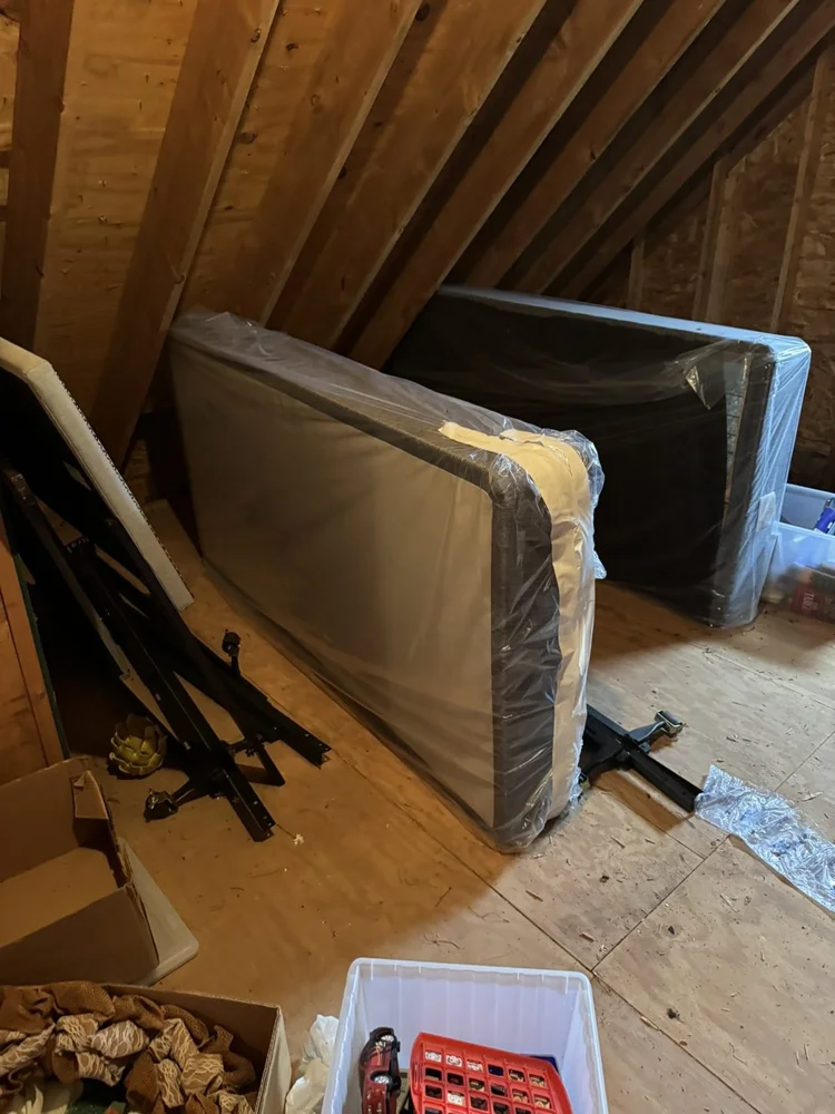 Unfinished attic before the remodel – Hilltown, PA attic playroom