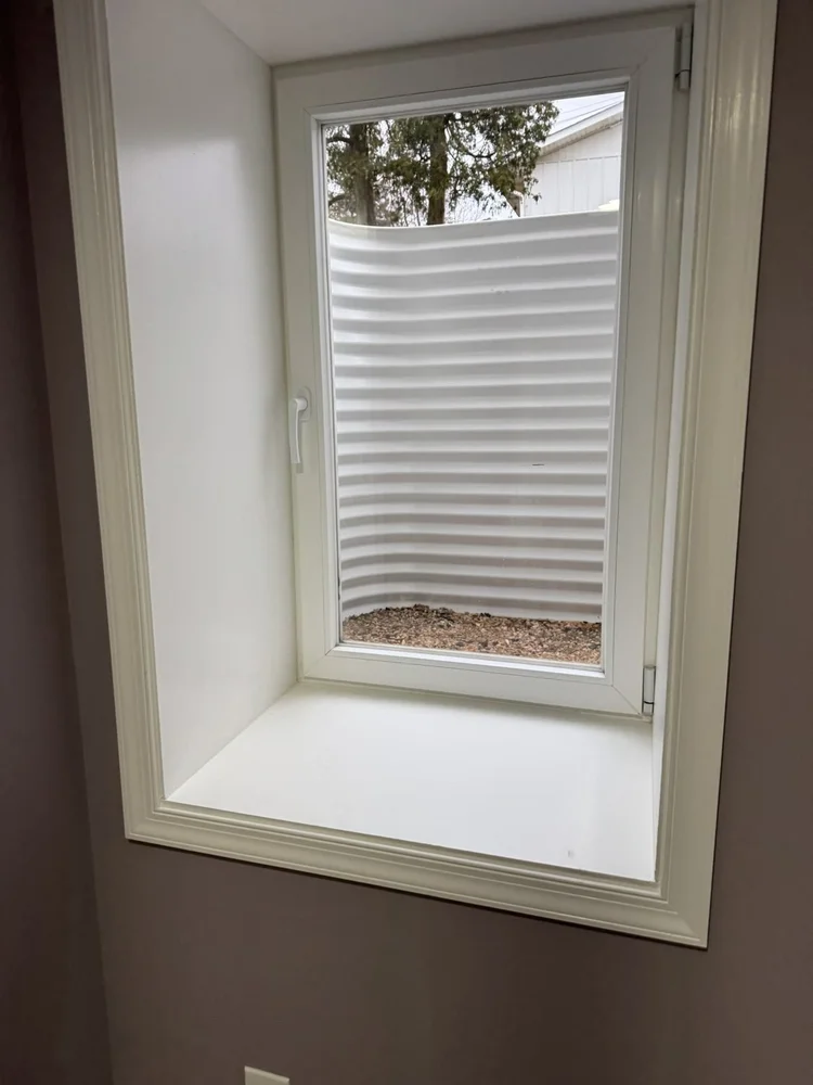 Egress window in the basement bedroom – North Wales, PA basement remodel