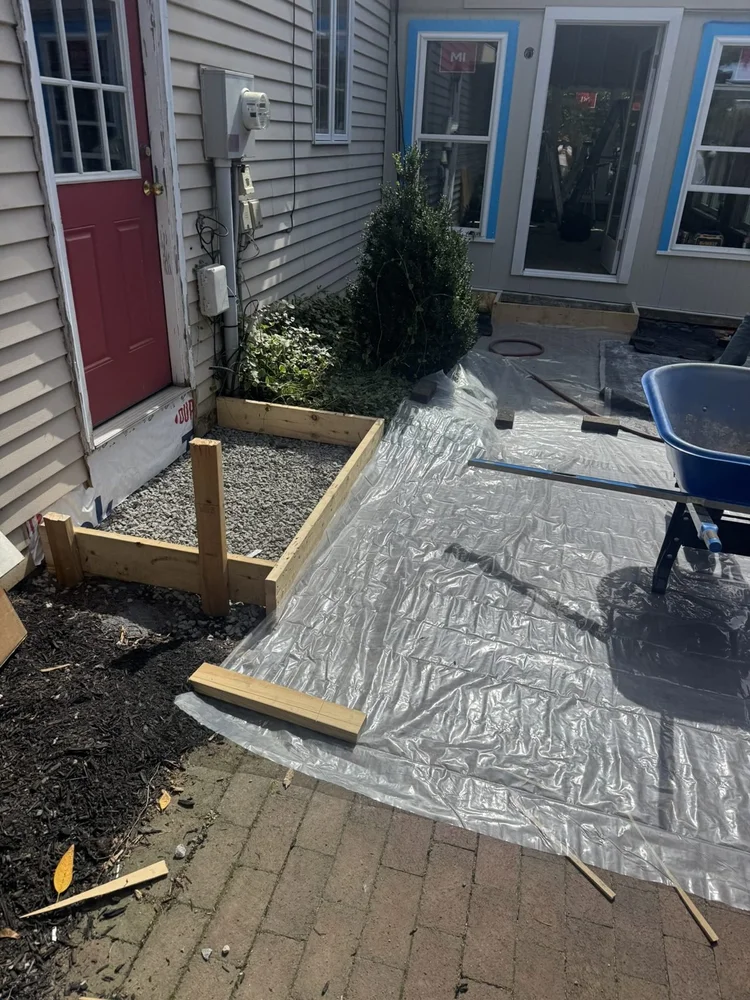 Concrete step forms – Lower Macungie, PA four season room