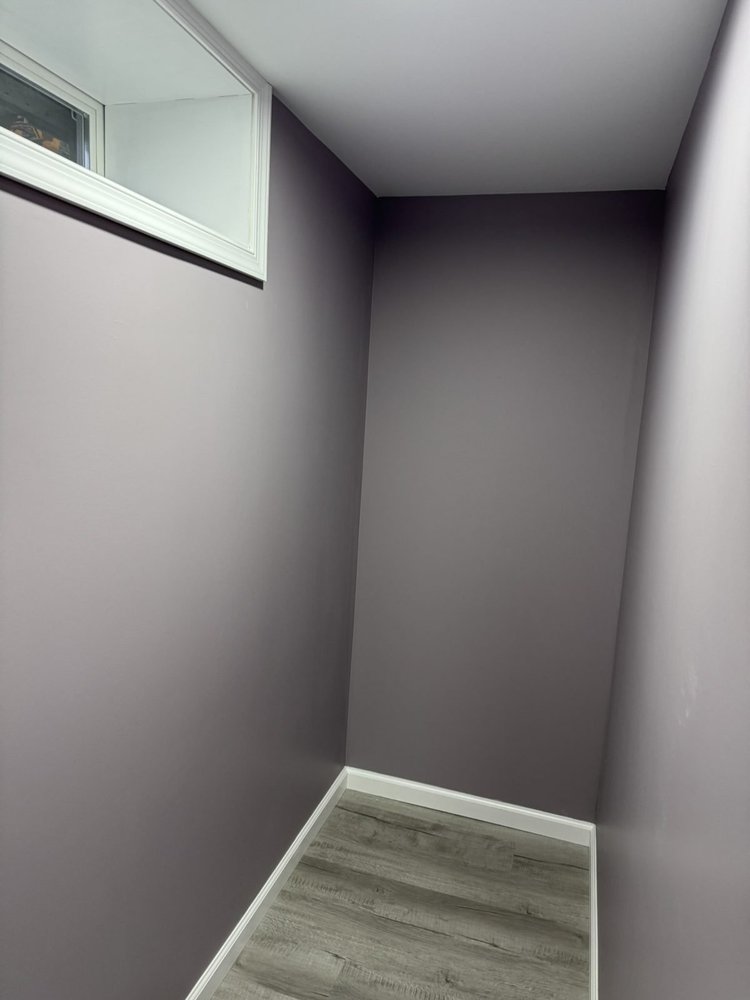 Finished room with a new basement window – North Wales, PA basement remodel