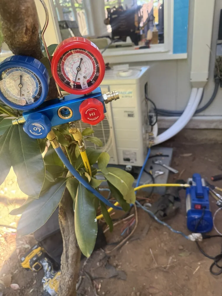 Installing the Daikin mini split – Lower Macungie, PA four season room