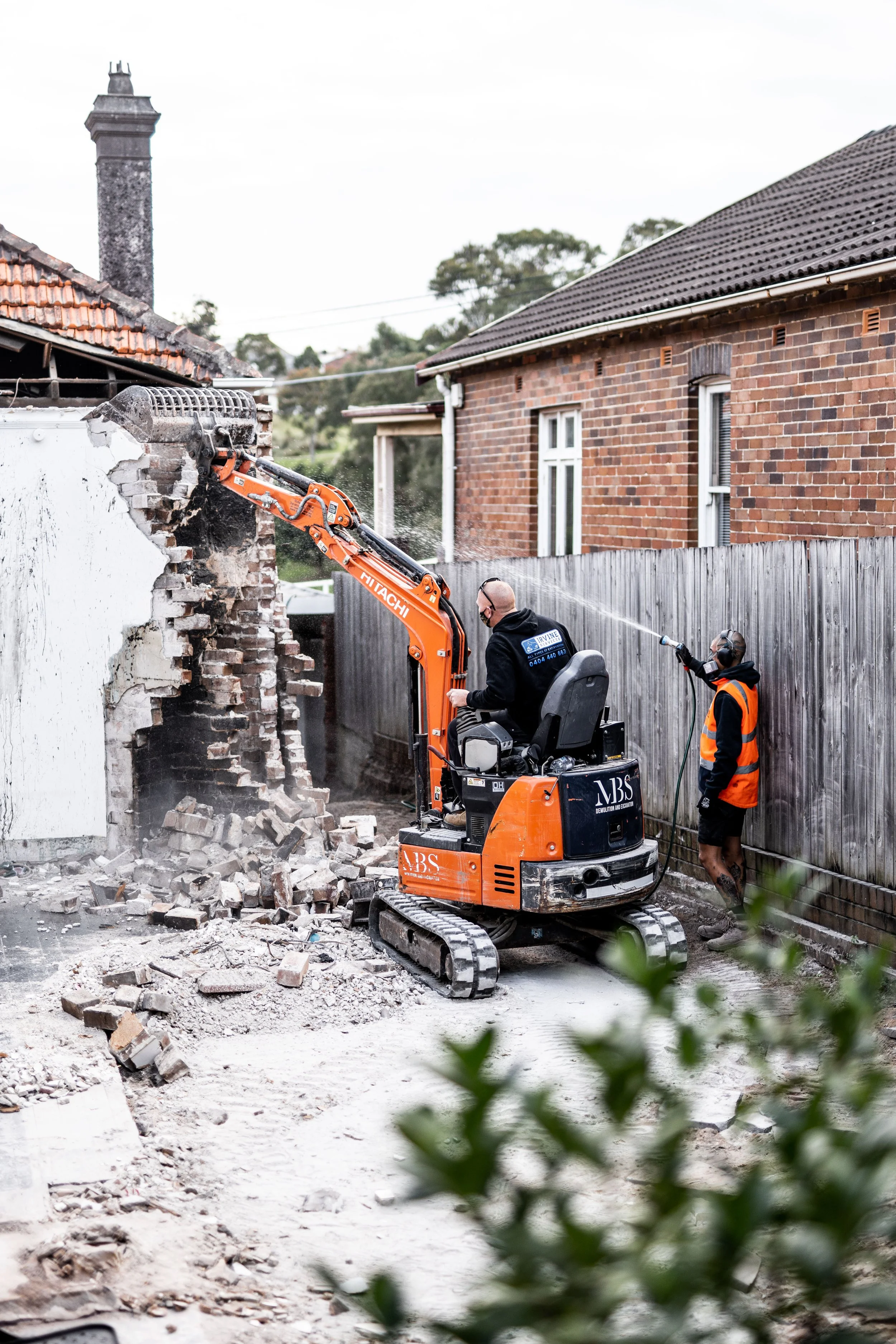 Demolition site clearance
