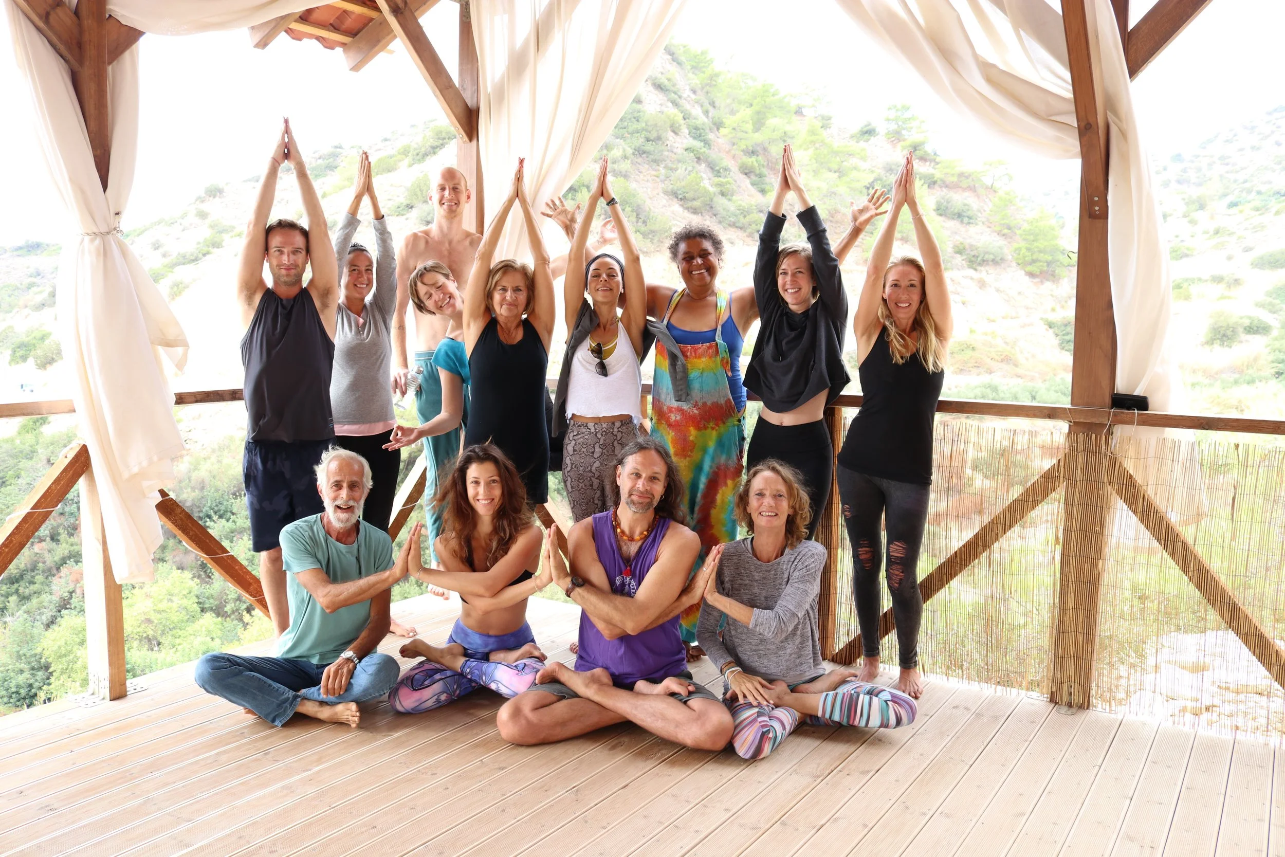 Ashtanga from the Heart, the week of practice with Andrew Eppler at Tertsa Retreat on the coast of Crete