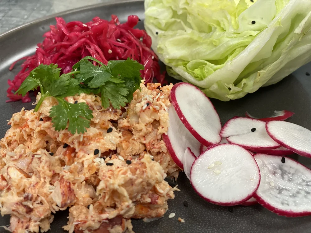 Little gem lobster wraps