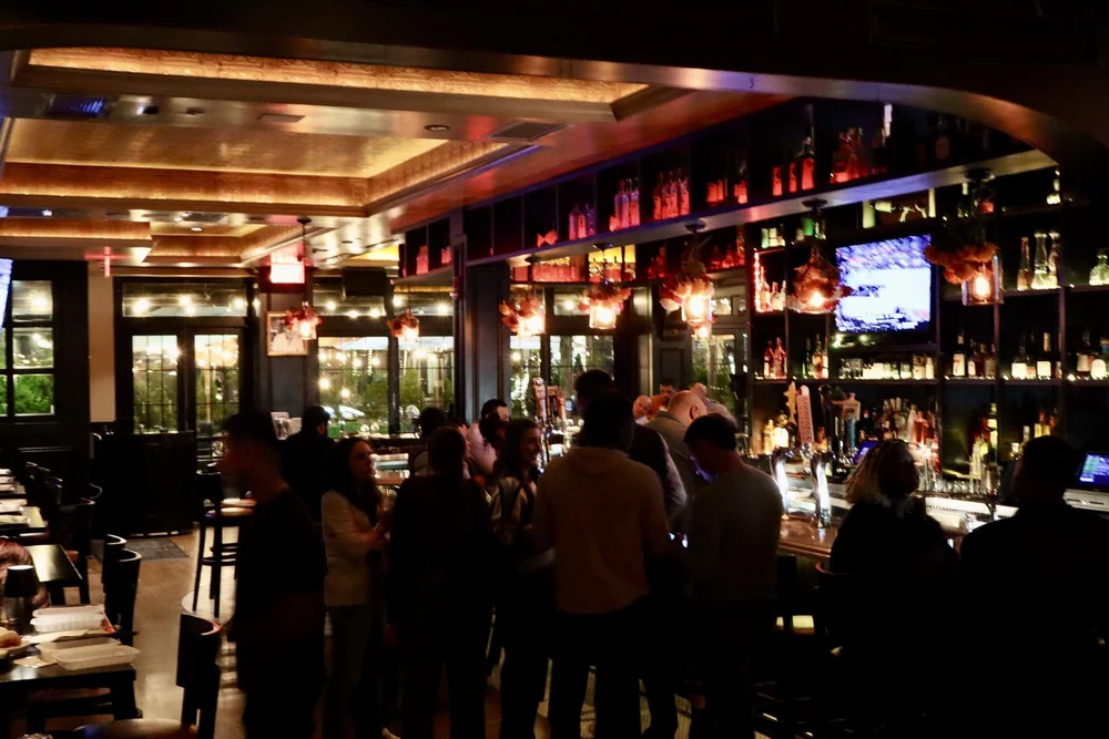 A busy night at the Hudson Social bar