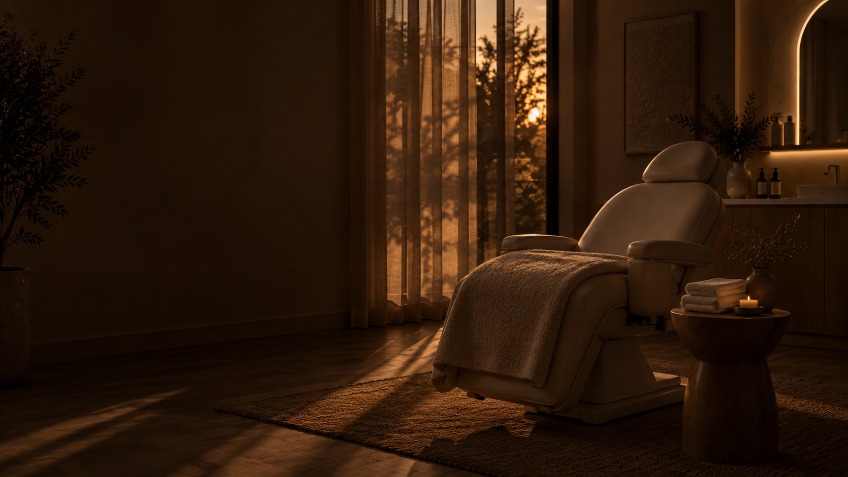 Treatment room at Vanilla Sugar Face & Body