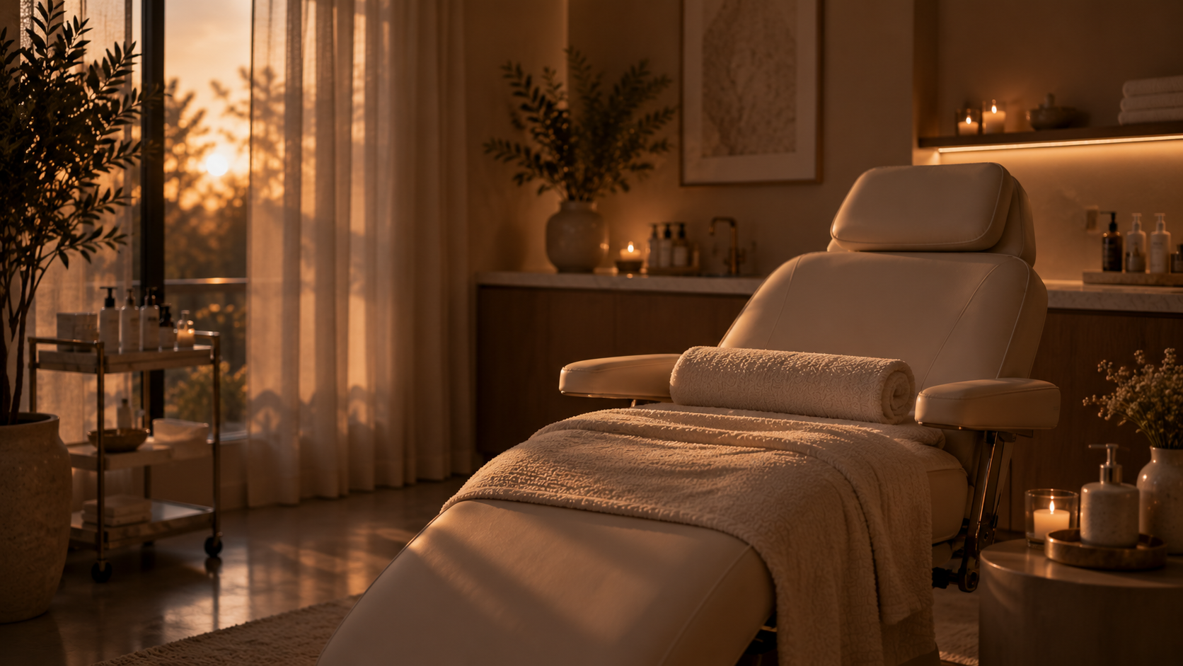 Treatment room at Vanilla Sugar Face & Body