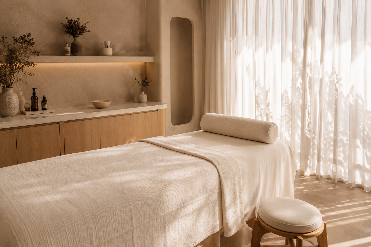 Treatment room at Vanilla Sugar Face & Body in Peoria