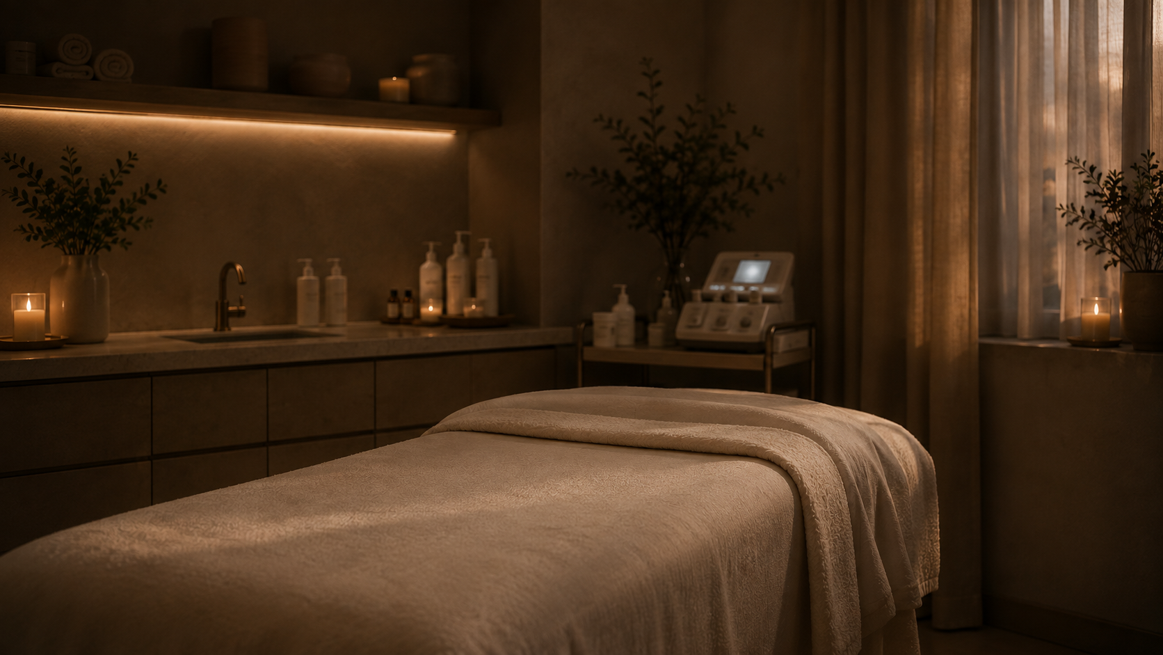Treatment room at Vanilla Sugar Face & Body
