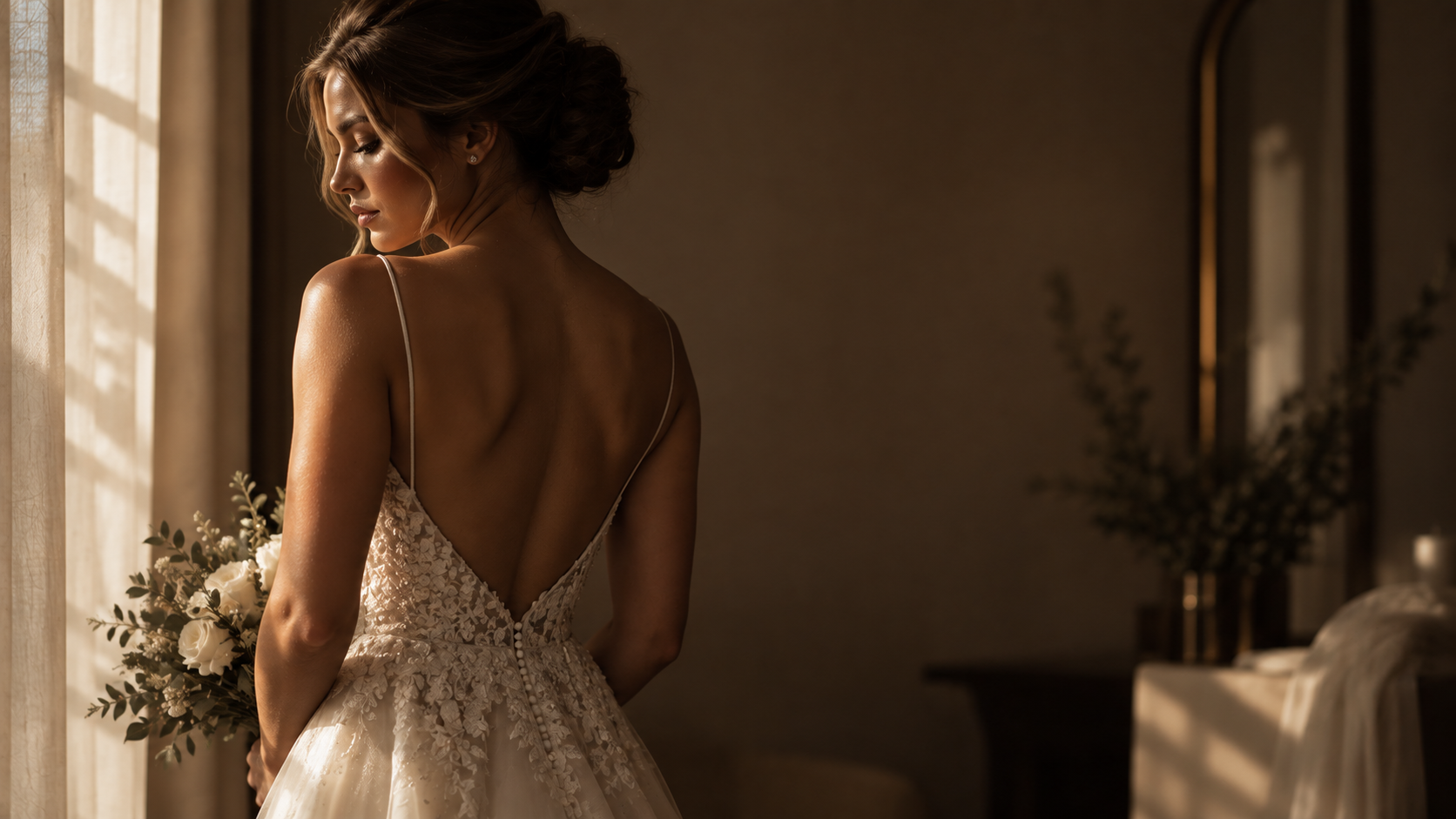 A bride with a natural, even spray tan at Vanilla Sugar Face & Body in Peoria