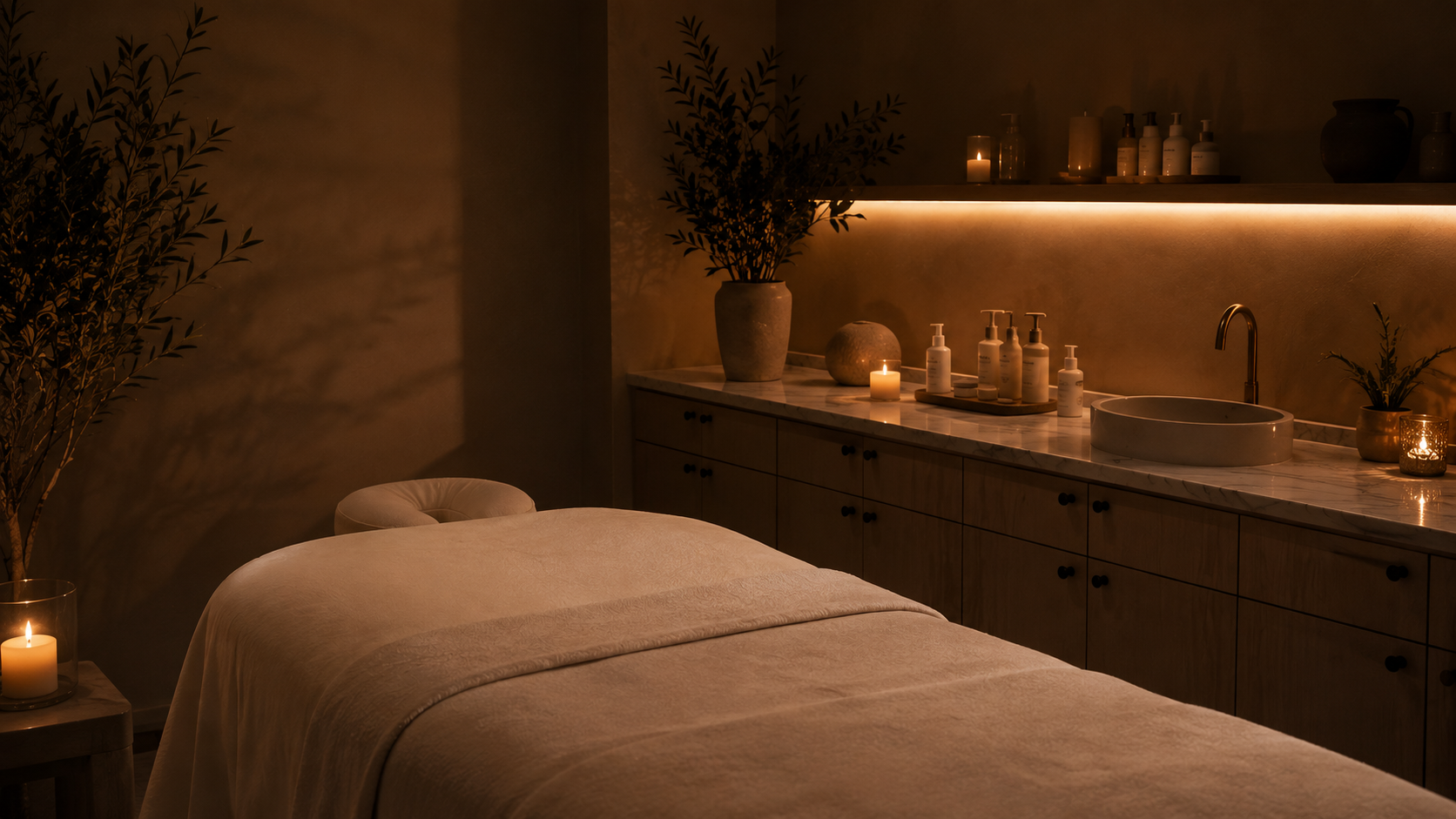Treatment room at Vanilla Sugar Face & Body