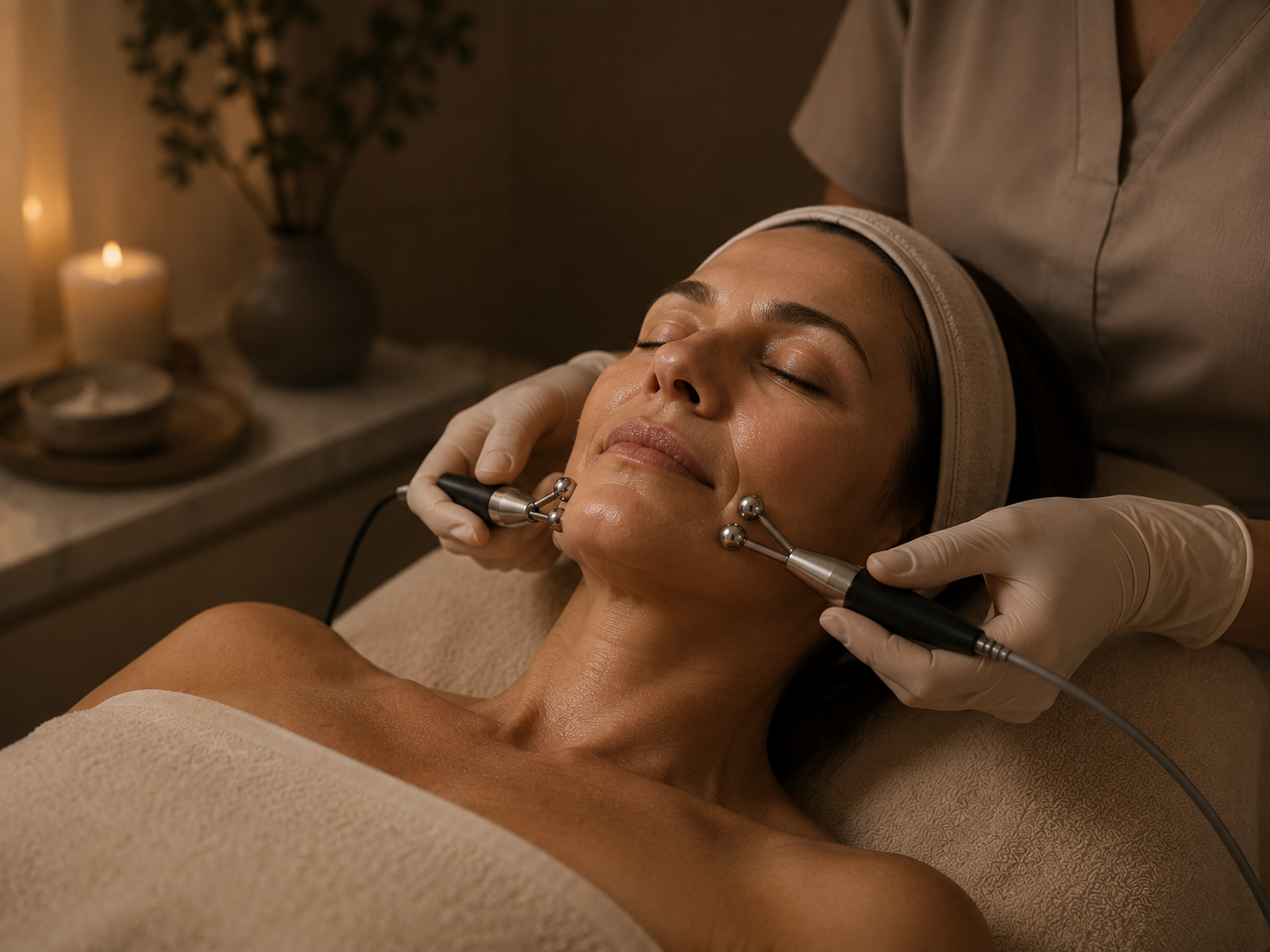 Microcurrent facial treatment at Vanilla Sugar Face & Body in Peoria