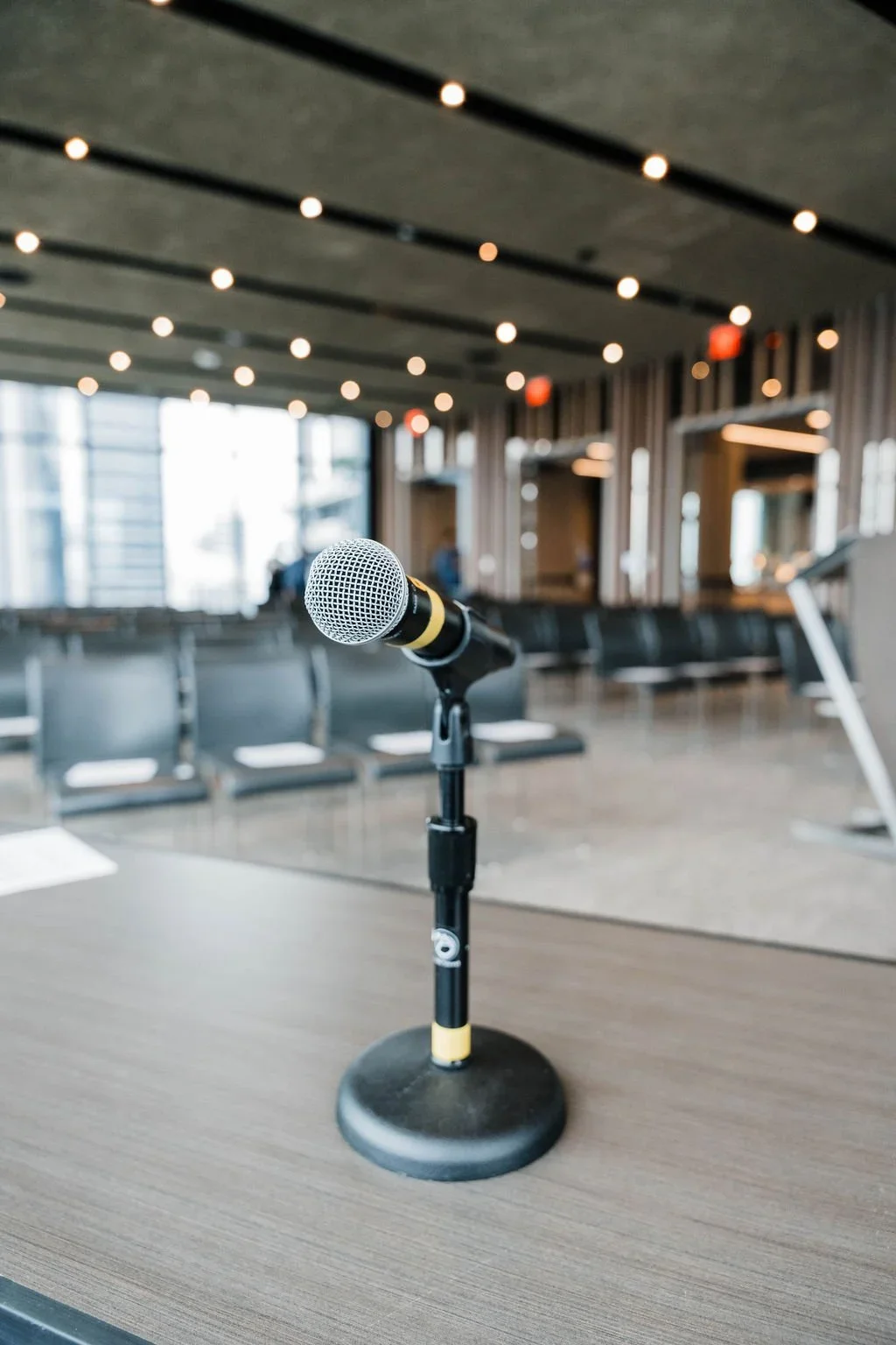 Microphone at a BHA community forum