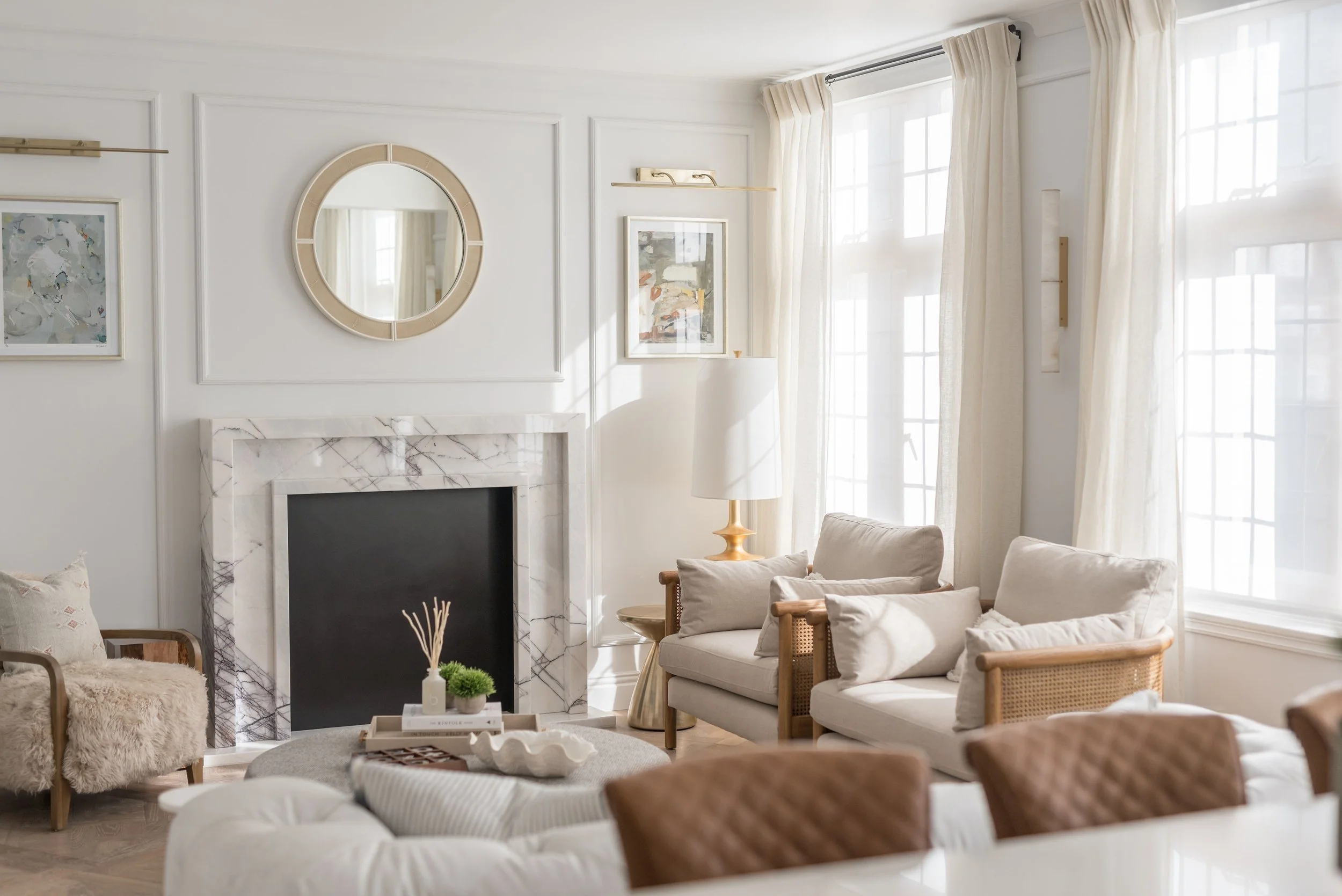 Living room in a client's Central London home