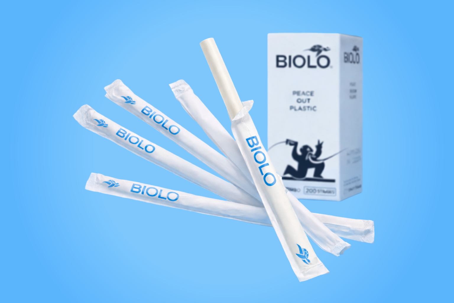 Biolo compostable straws