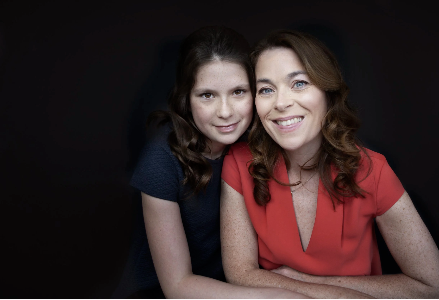 Mother and daughter portrait at Bath Boutique Studio