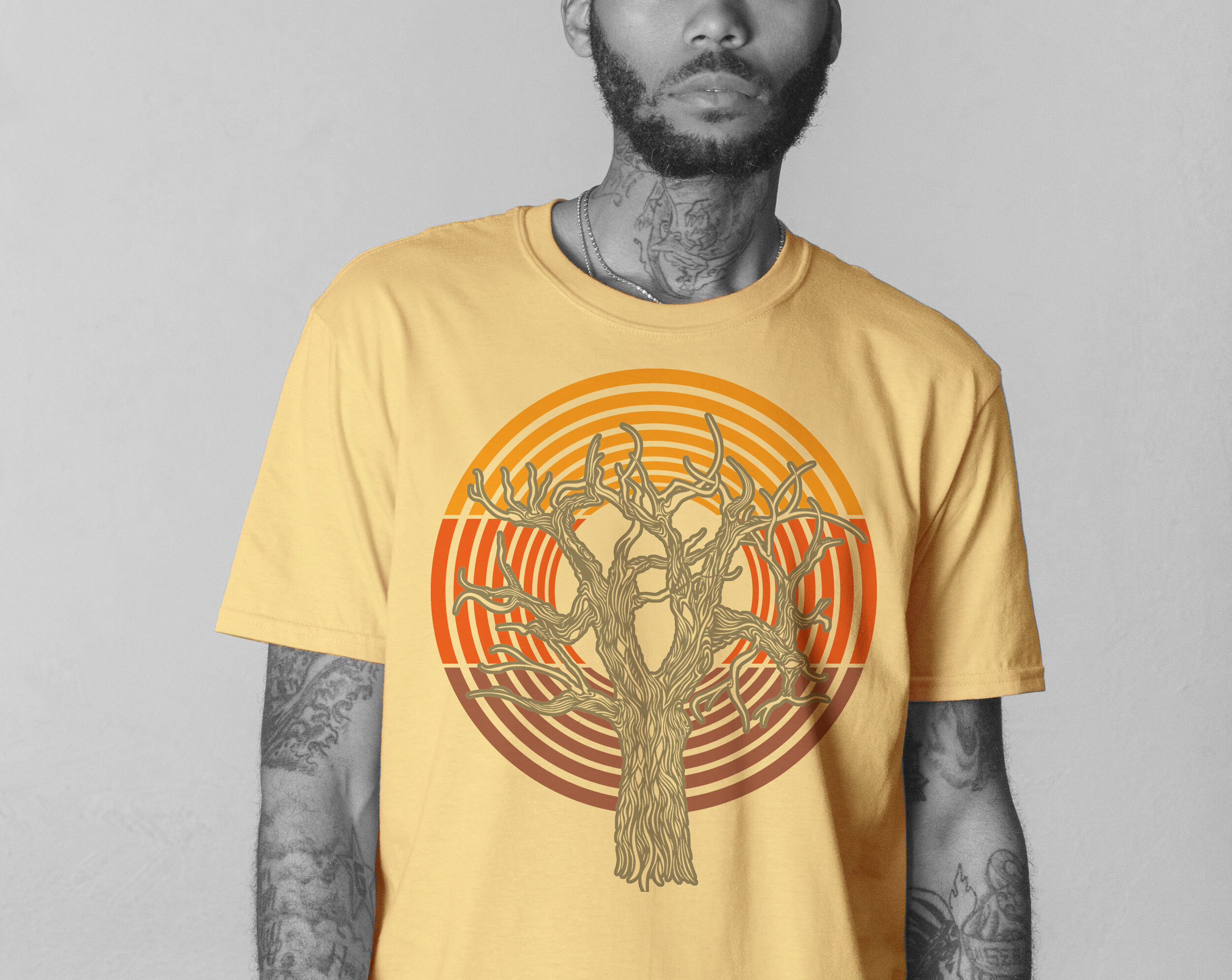 Oak Tree T-shirt Model