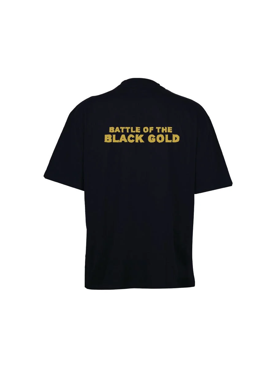 Black Sons of Yusuf Battle of the Black Gold Barrel Tee back design