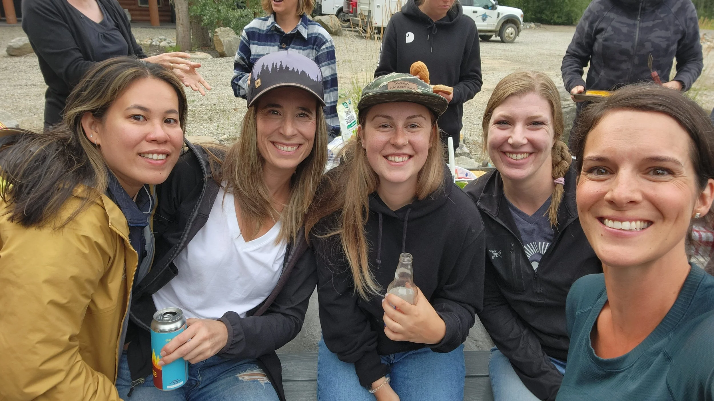 Welcome BBQ at Valemount Women's MTB Retreat