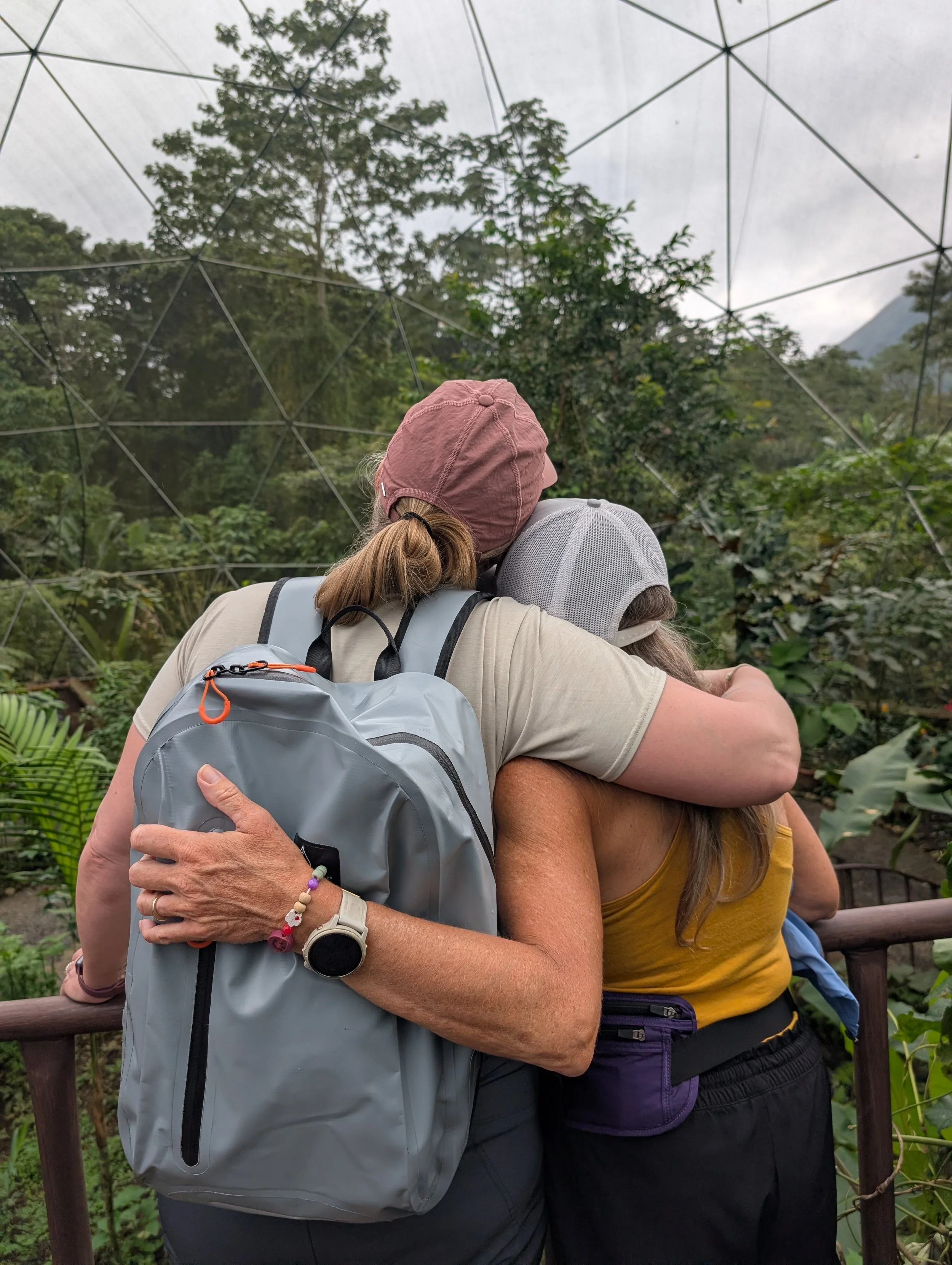 Women connecting on retreat
