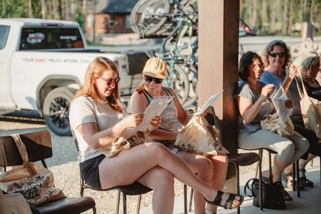 Trailside moment on the retreat