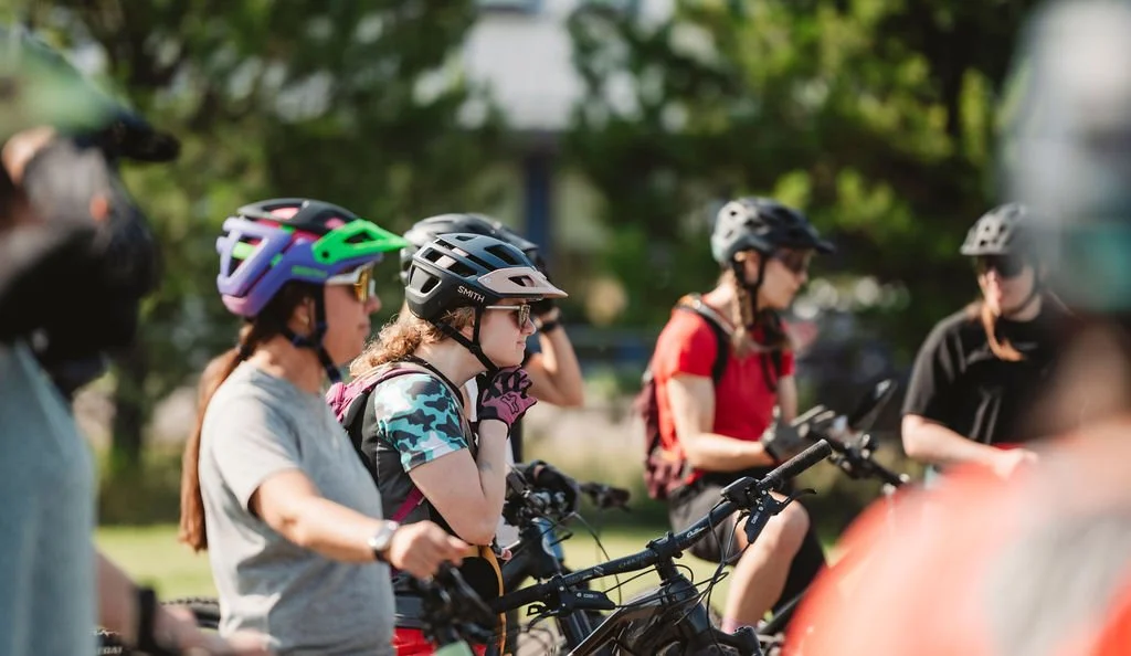 Valemount women's MTB retreat riders