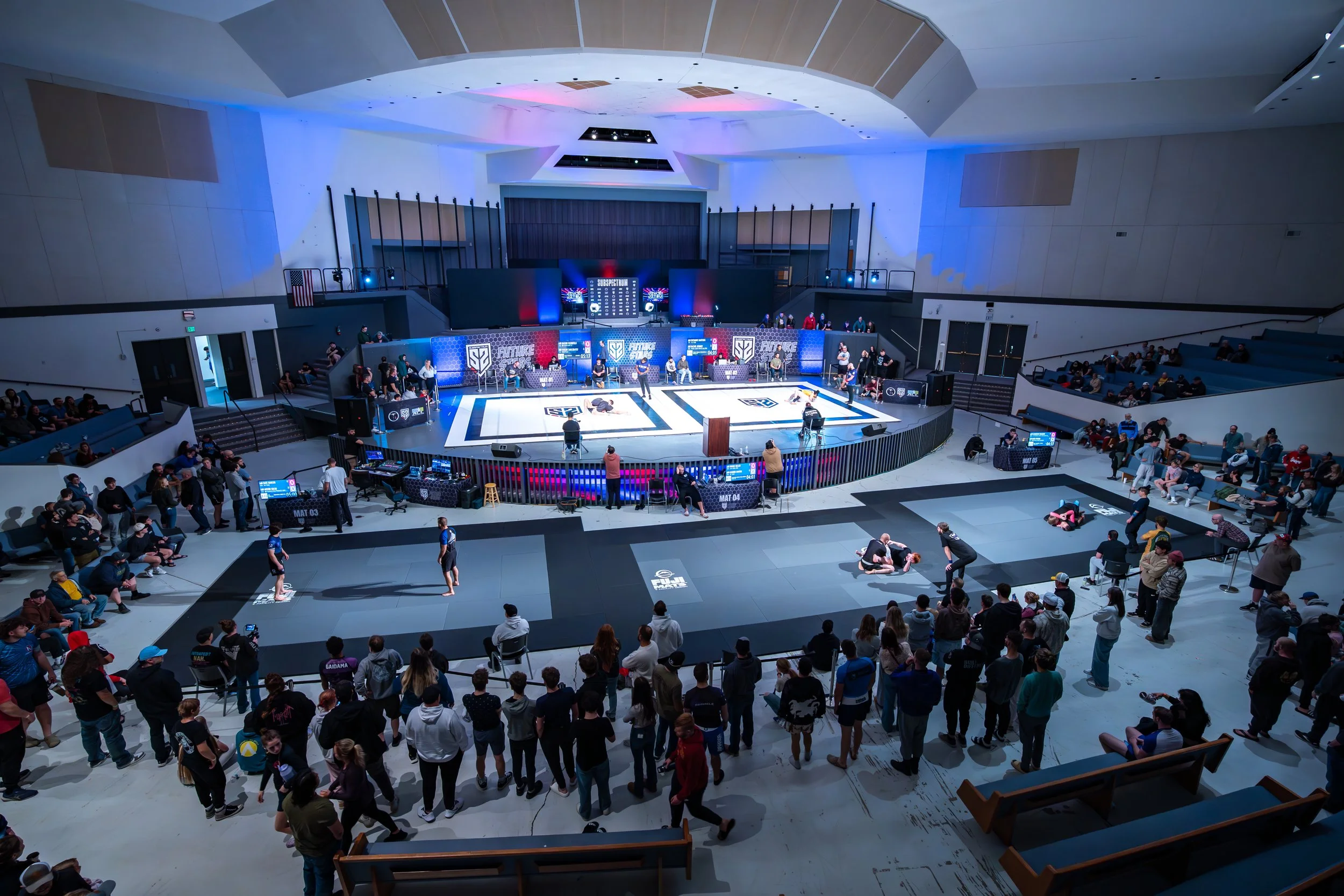 Sub Spectrum venue — 5 mat setup in Des Moines, Iowa