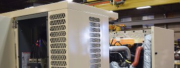 Generator Encloser partially installed