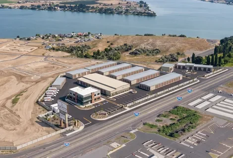 Sunset Moses Lake — aerial site view