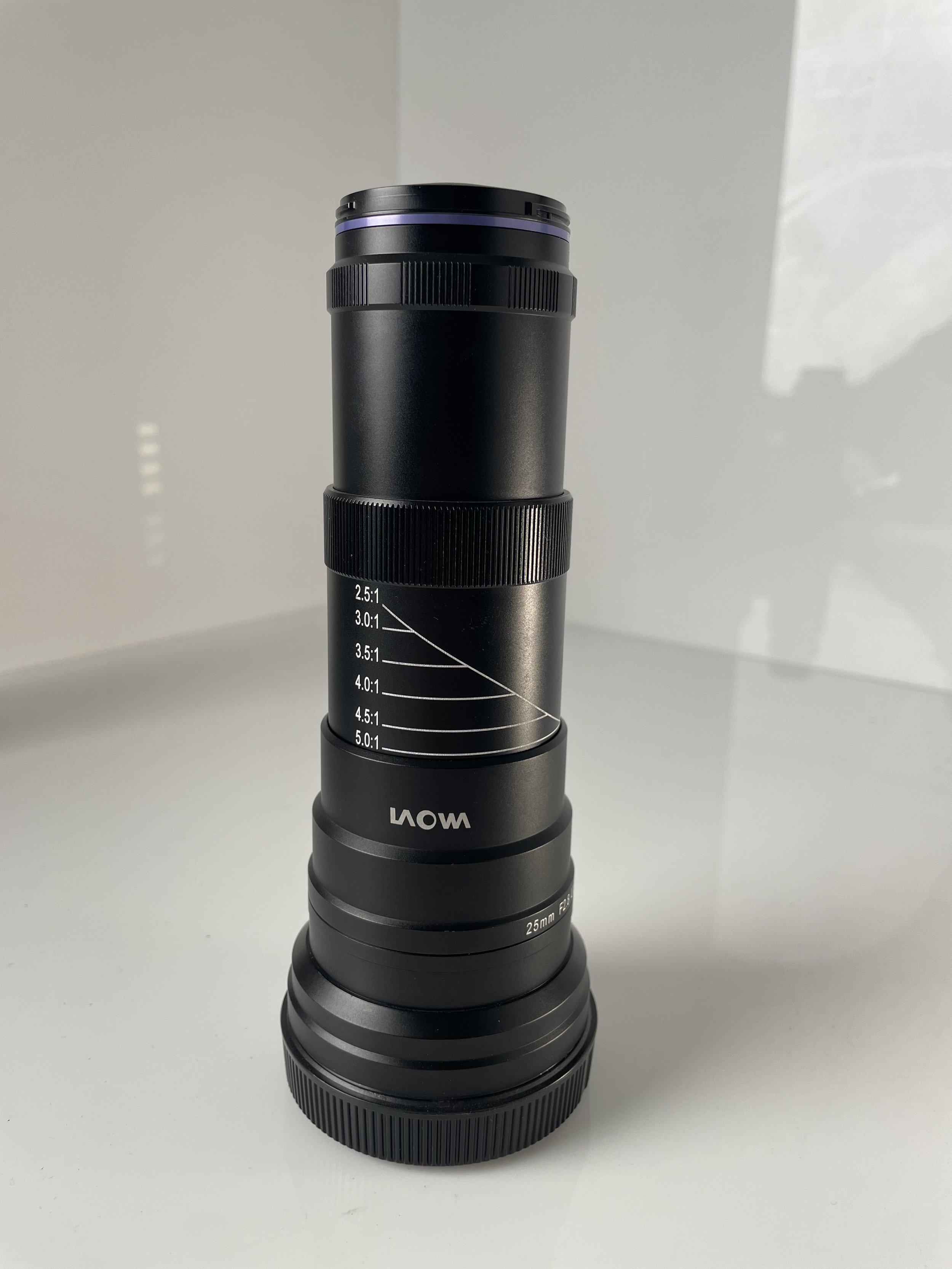 Laowa 25mm ultra macro, extended barrel.