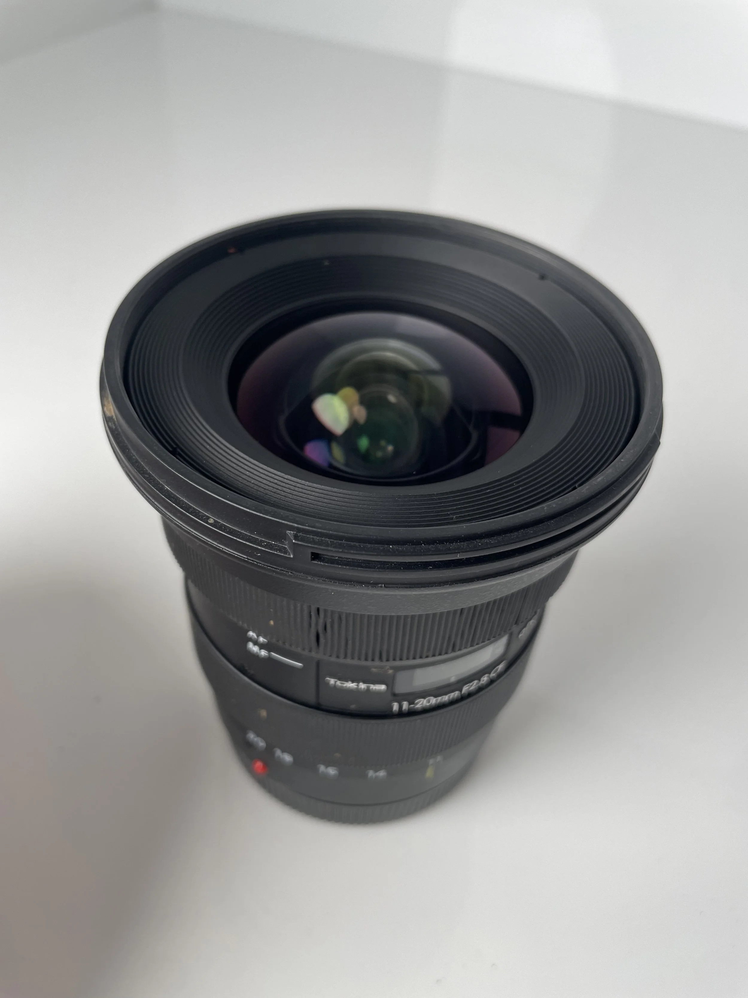 Tokina atx-i 11–20mm, front element