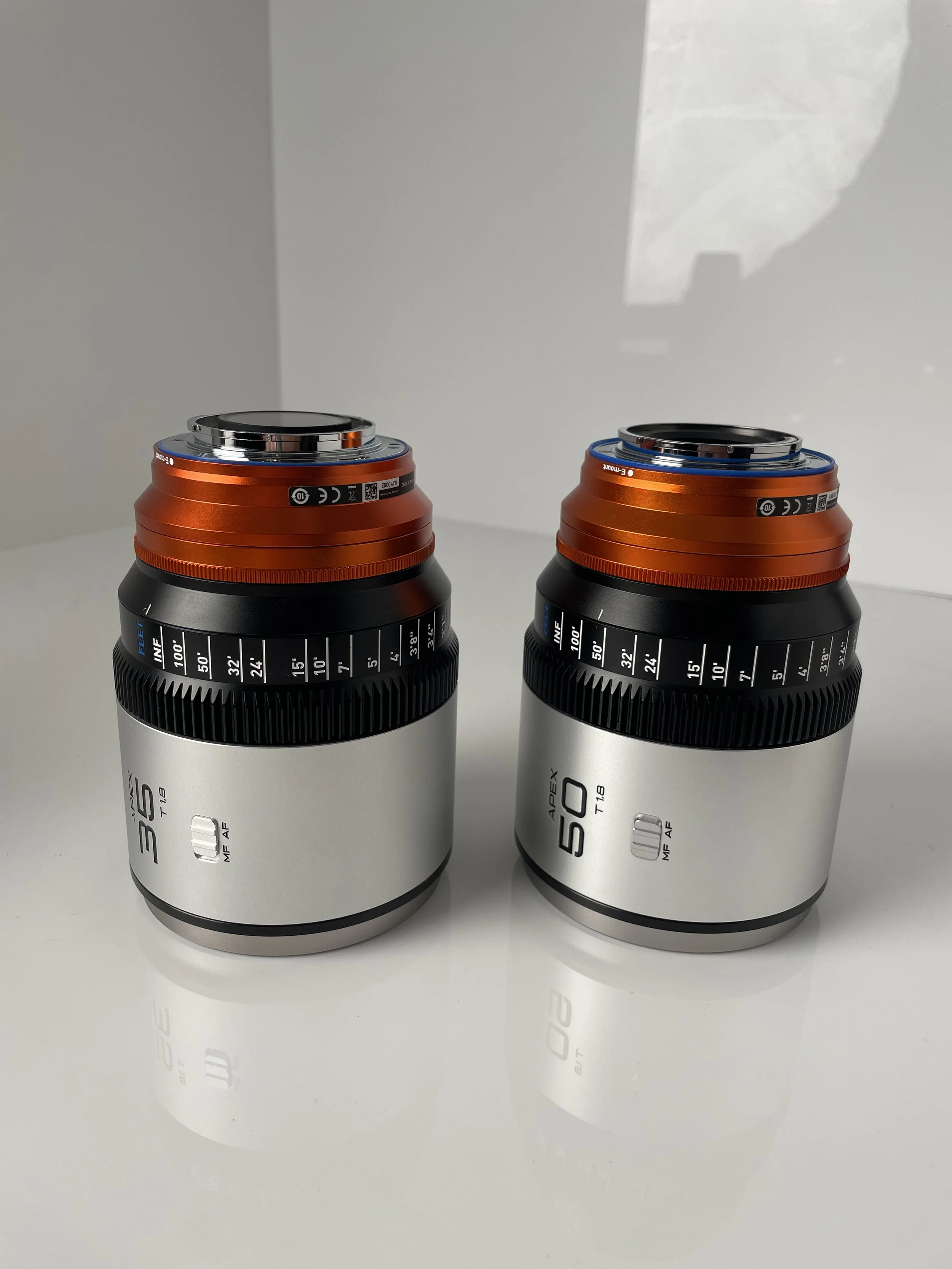 Blazar Apex 50mm and 35mm. Each lens is listed and priced separately.