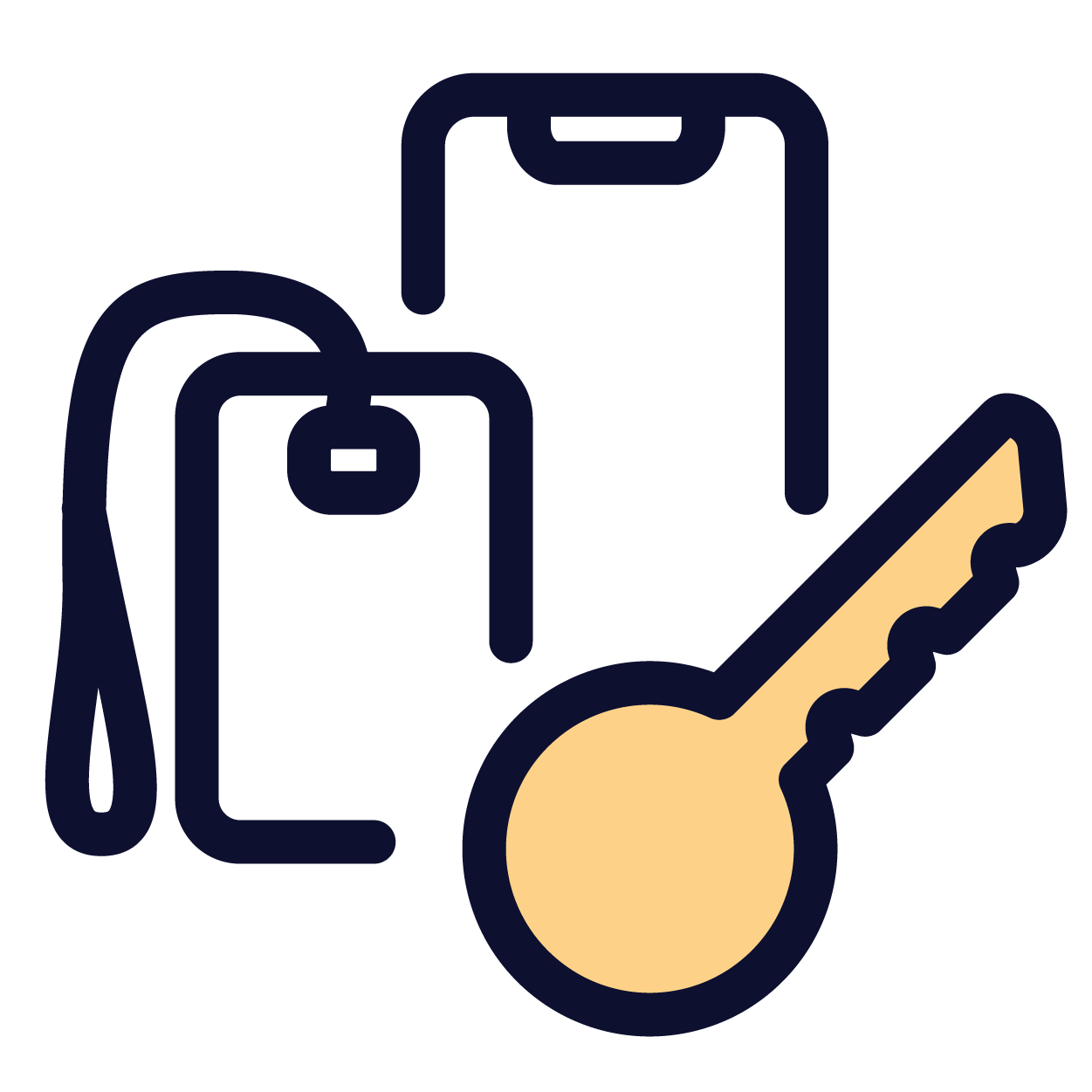 Card / Phone Desk Automated Booking Icon