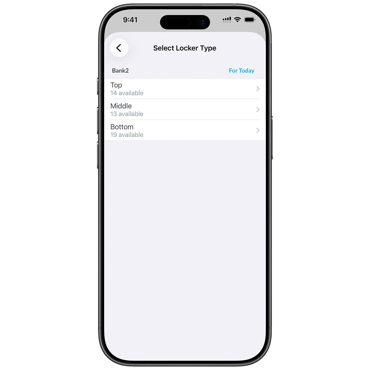 Book Your Locker in Advance on the App