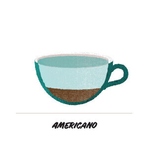 Americano style coffee